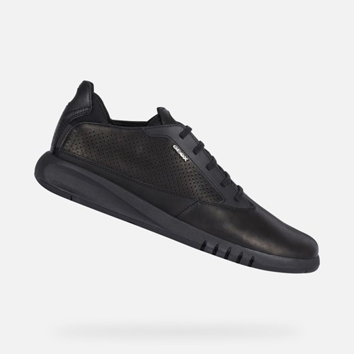 Baskets Geox Aerantis Homme Noir | DXORTW935