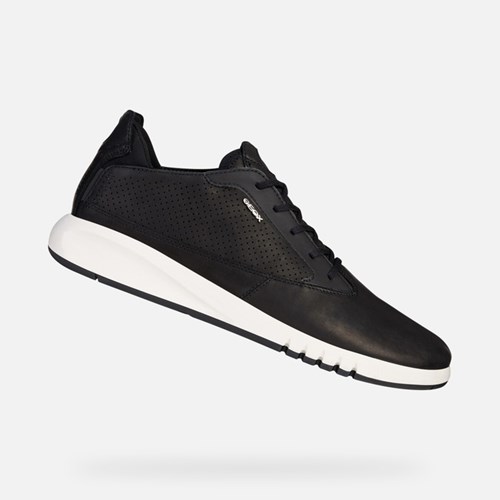 Baskets Geox Aerantis Homme Noir | XBZACD012