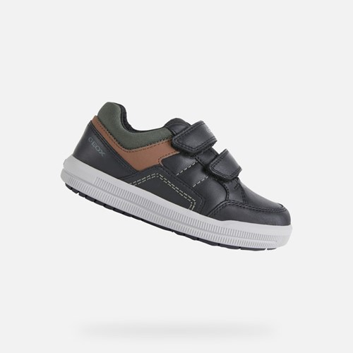 Baskets Geox Arzach Garcon Noir | GLJTRU734