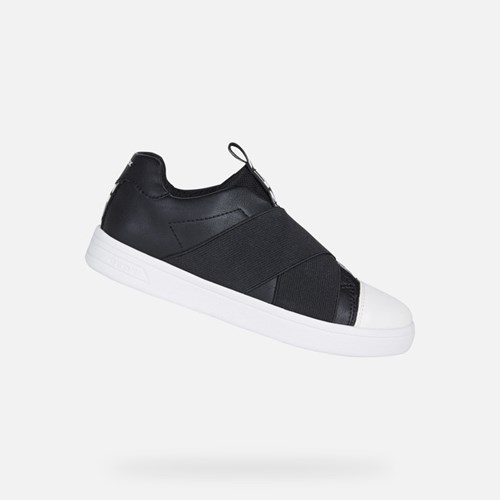 Baskets Geox Djrock Fille Noir | DHVOCW286