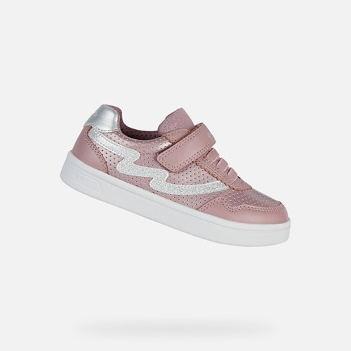 Baskets Geox Djrock Fille Rose Foncé | RVJWMF398