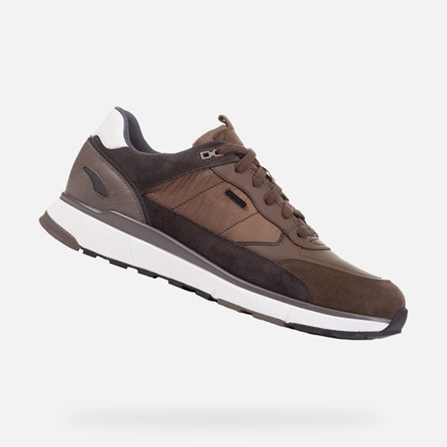 Baskets Geox Dolomia Abx Homme Vert Olive Foncé | UTCQKE937