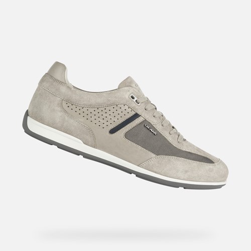 Baskets Geox Ionio Homme Taupe | XAGHKY893