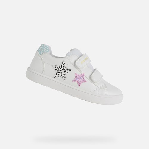 Baskets Geox Kathe Fille Blanche | UJHQZN917
