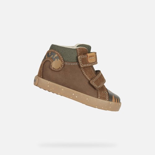 Baskets Geox Kilwi Bebe Marron Marron Foncé | IAPXBM487
