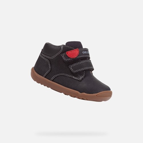 Baskets Geox Macchia Bebe Bleu Marine | YKEUJX347