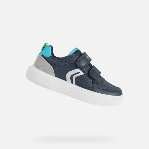 Baskets Geox Nettuno Garcon Bleu Marine | QSVOYU468