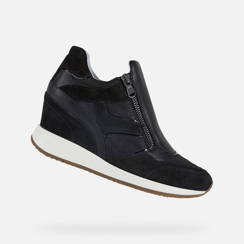 Baskets Geox Nydame Femme Noir | DXGBWN716