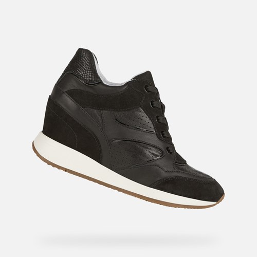 Baskets Geox Nydame Femme Noir | IUHTXB512