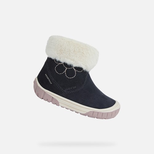 Baskets Geox Omar Bebe Bleu Marine Foncé | BAYTHM731