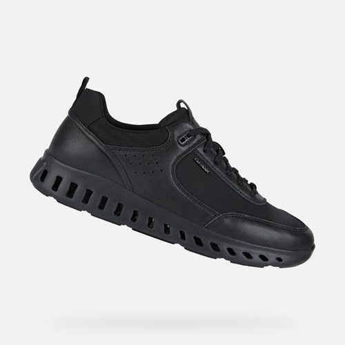 Baskets Geox Outstream Homme Noir | OEKHLF167