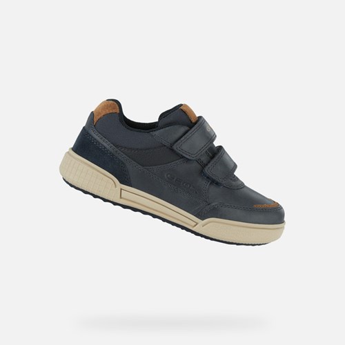 Baskets Geox Poseido Garcon Bleu Marine | KUVWIX026