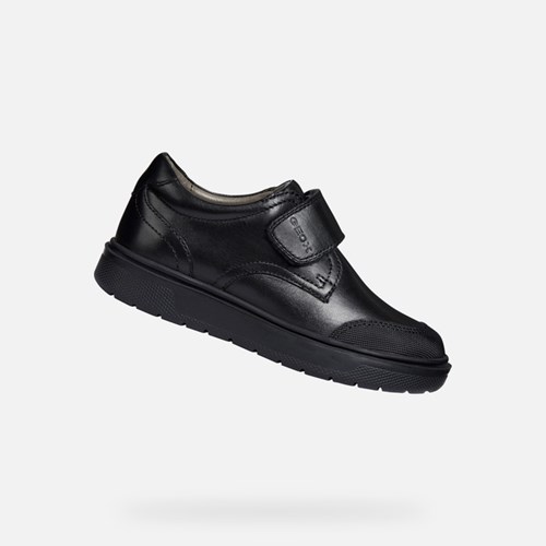 Baskets Geox Riddock Garcon Noir | FBRKPT598