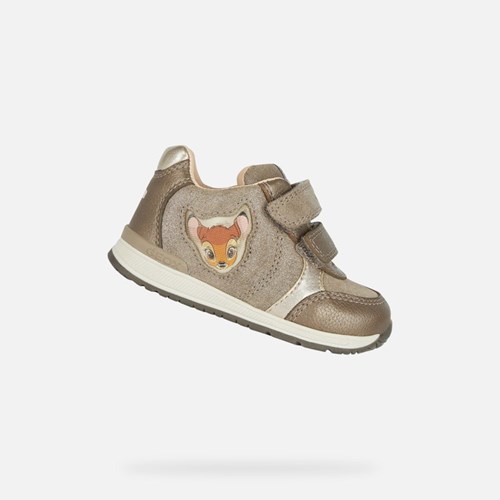 Baskets Geox Rishon Bebe Platine | BEXUAI204