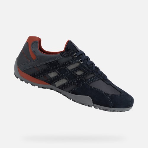 Baskets Geox Snake Homme Bleu Marine | EOVQKP108