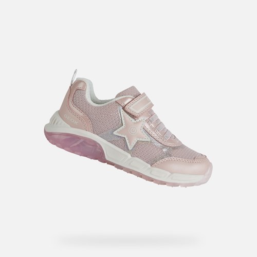 Baskets Geox Spaziale Fille Rose Clair | AWTRVK814