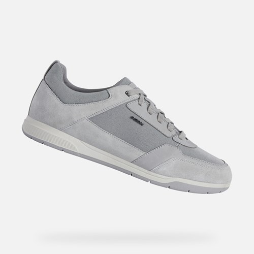 Baskets Geox Spherica Ec3 Homme Grise Clair | LSJGBR152