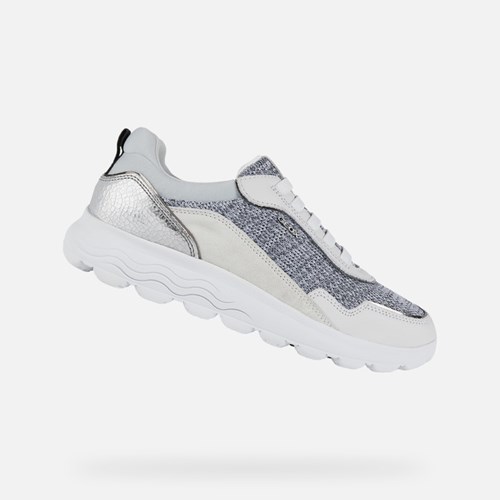 Baskets Geox Spherica Femme Blanche | TEVPNR384