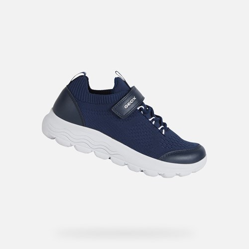 Baskets Geox Spherica Garcon Bleu Marine | FXOHML821