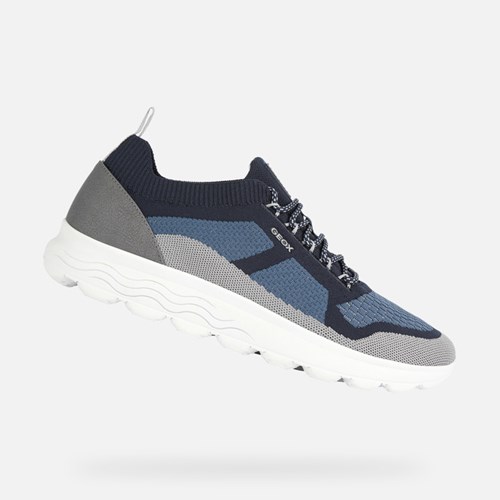 Baskets Geox Spherica Homme Bleu Marine Grise | VLIHPM925