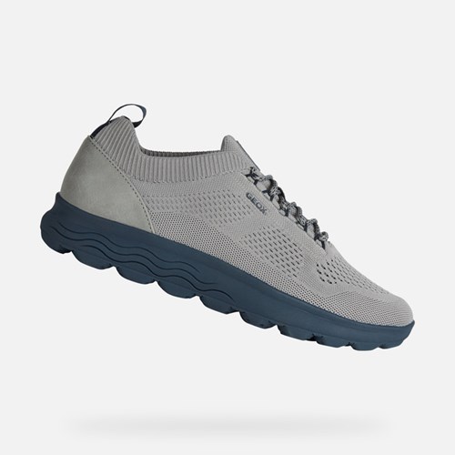 Baskets Geox Spherica Homme Grise Bleu Marine | HGIJUZ405