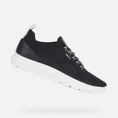 Baskets Geox Spherica Homme Noir | JHQSAT489