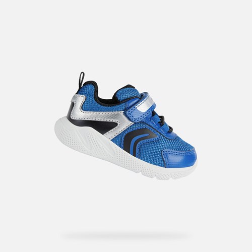 Baskets Geox Sprintye Bebe Bleu Royal Noir | RDLHGT371