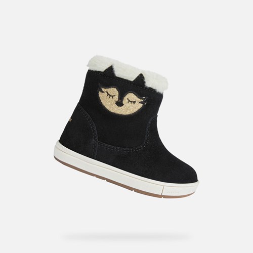Baskets Geox Trottola Bebe Noir | BAMSUJ735