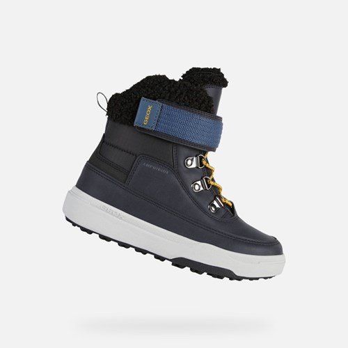 Bottes Imperméables Geox Bunshee Pg Abx Garcon Bleu Marine Noir | WRNSFV693