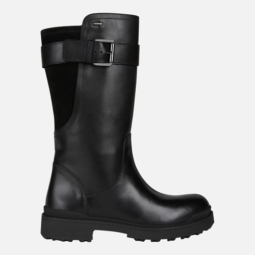 Bottes Moto Geox Nevegal Abx Femme Noir | RADSEG157