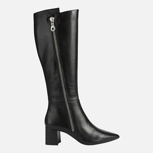 Bottes à Talons Geox Bigliana Femme Noir | QILCEJ324