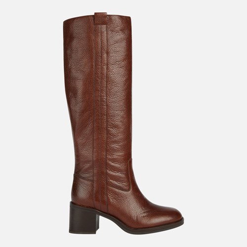 Bottes à Talons Geox Giulila Femme Marron | BHIPMC643