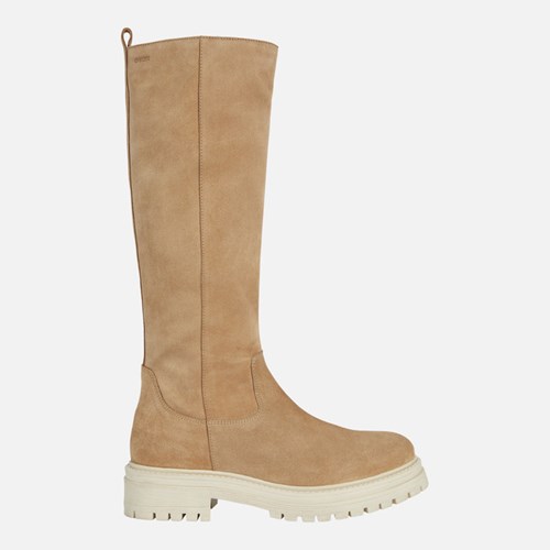 Bottes à Talons Geox Iridea Femme Sable | FXKOWT387
