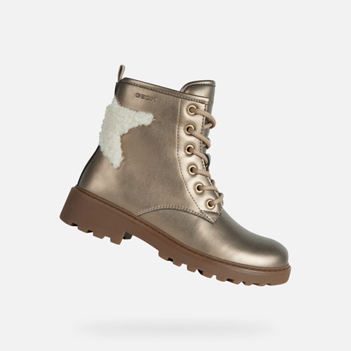 Bottines Geox Casey Fille Lead | OSBNCW901