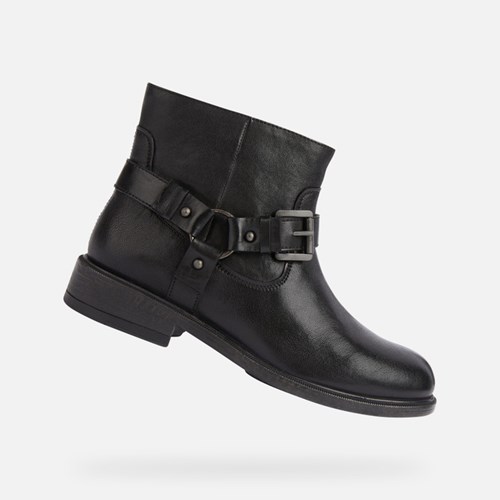 Bottines Geox Catria Femme Noir | JOTLGC167