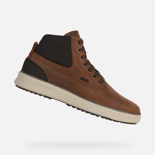 Bottines Geox Cervino Abx Homme Marron Foncé | XWUSJN347