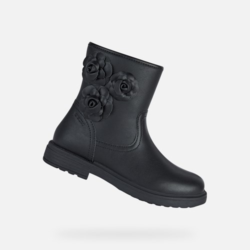 Bottines Geox Eclair Fille Noir | RFGYNJ392
