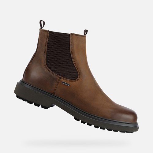 Bottines Geox Faloria Abx Homme Cafe | VSTXDR056
