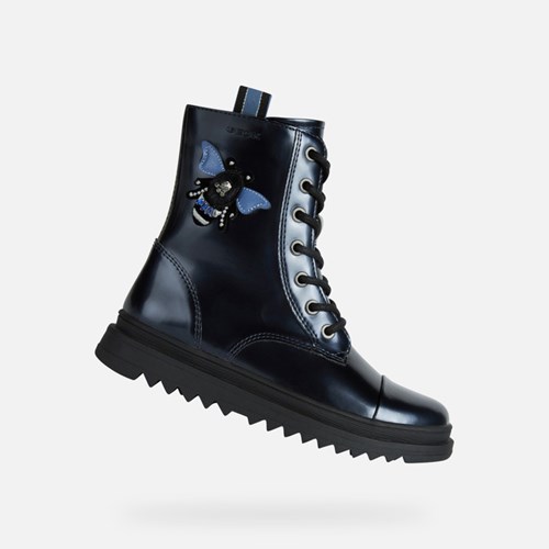 Bottines Geox Gillyjaw Fille Bleu Marine Foncé | ELUGJW286