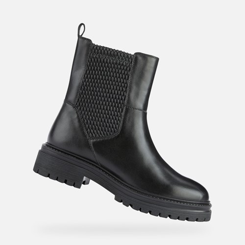 Bottines Geox Iridea Femme Noir | EJRILD362