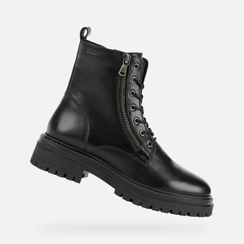 Bottines Geox Iridea Femme Noir | RFSYMK786