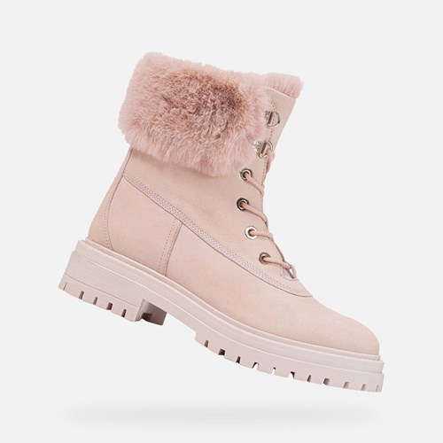 Bottines Geox Iridea Femme Rose | BTMQGS398