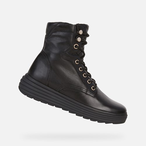 Bottines Geox Phaolae Femme Noir | ORMHQZ831