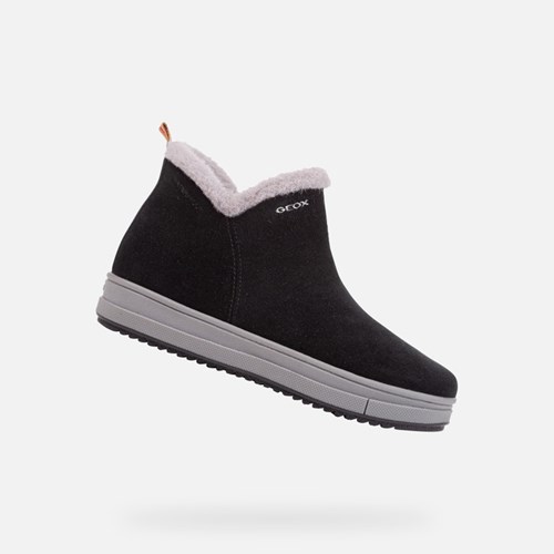 Bottines Geox Rebecca Fille Noir | LBADOX965