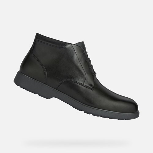Bottines Geox Spherica Ec11 Larges Homme Noir | HNWAQC432