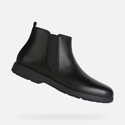 Bottines Geox Spherica Ec11 Larges Homme Noir | OZYLGR024