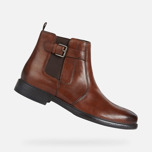 Bottines Geox Terence Homme Marron | BPMOYU726