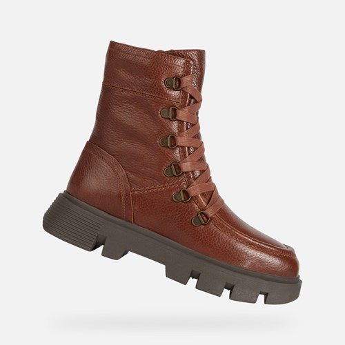Bottines Geox Vilde Femme Marron | FLWVXB439