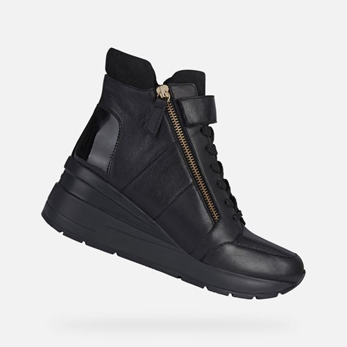 Bottines Geox Zosma Femme Noir | GQYEPI234