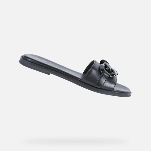 Chaussons Geox Naileen Femme Noir | OQLEKY850